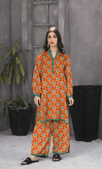 2PC Premium Linen Unstitched-DE V6 -019