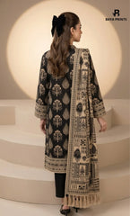 3PC Printed Lawn | Unstitched |  B&S