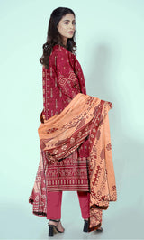 3 Piece Unstitched Lawn Suit -Merium's Exclusive