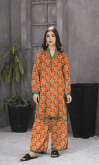 2PC Premium Linen Unstitched-DE V6 -019