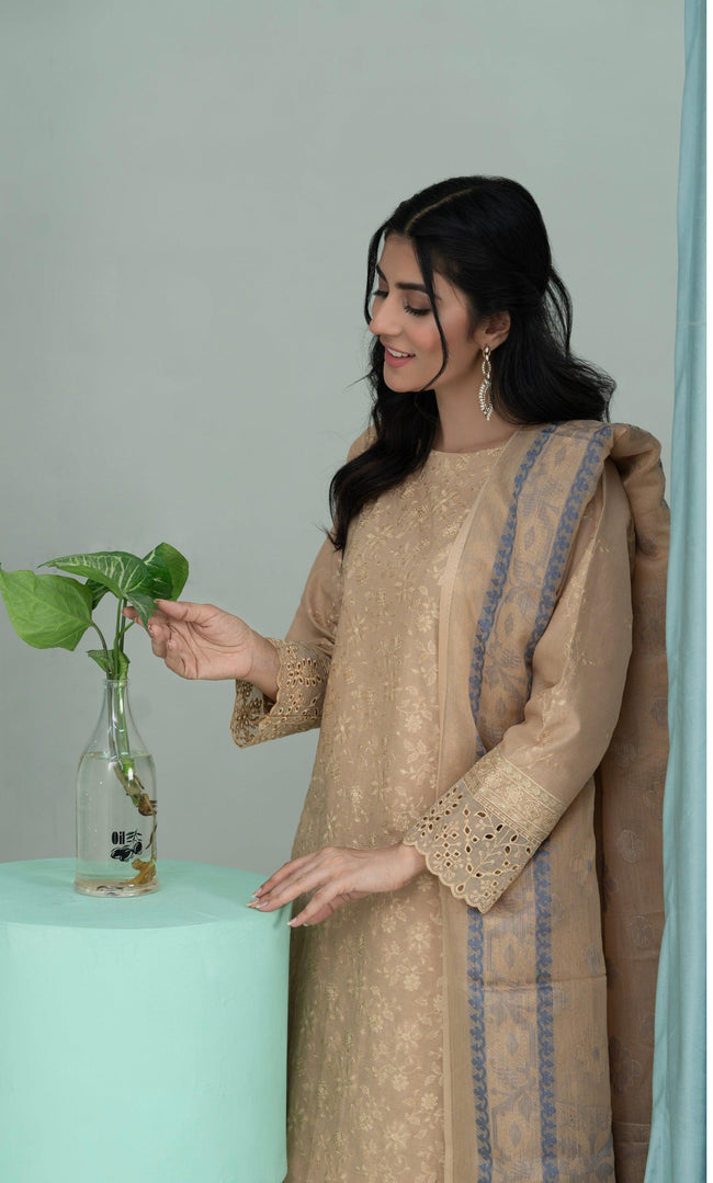 3PC Embroidered Unstitched Lawn Suit -Z 02 Main Image