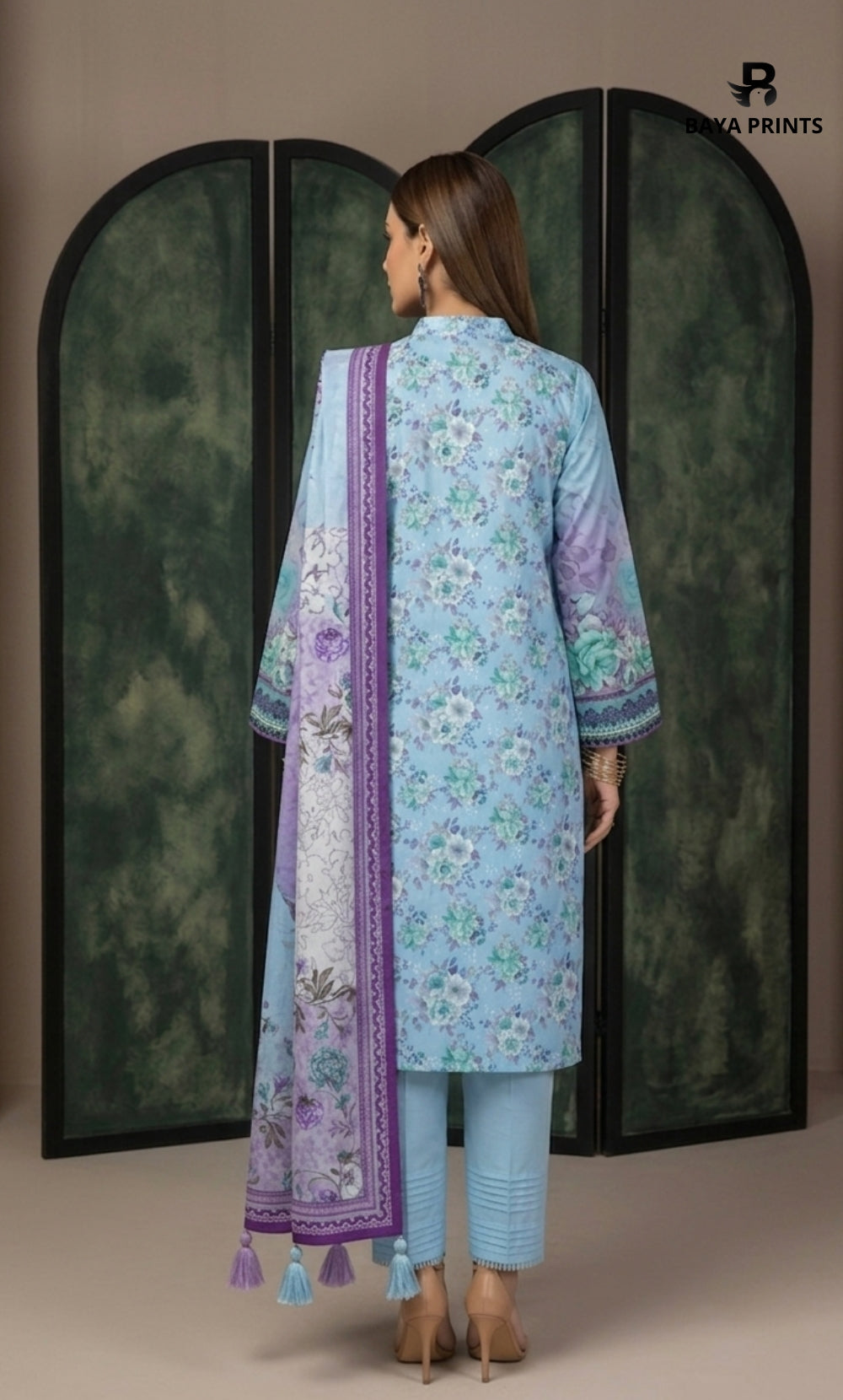3PC Printed Lawn | Unstitched |  ET-V2