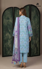 3PC Printed Lawn | Unstitched |  ET-V2