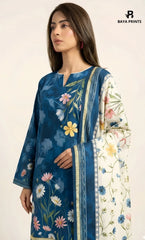 3PC Printed Doria  Lawn | Unstitched | BA-V27