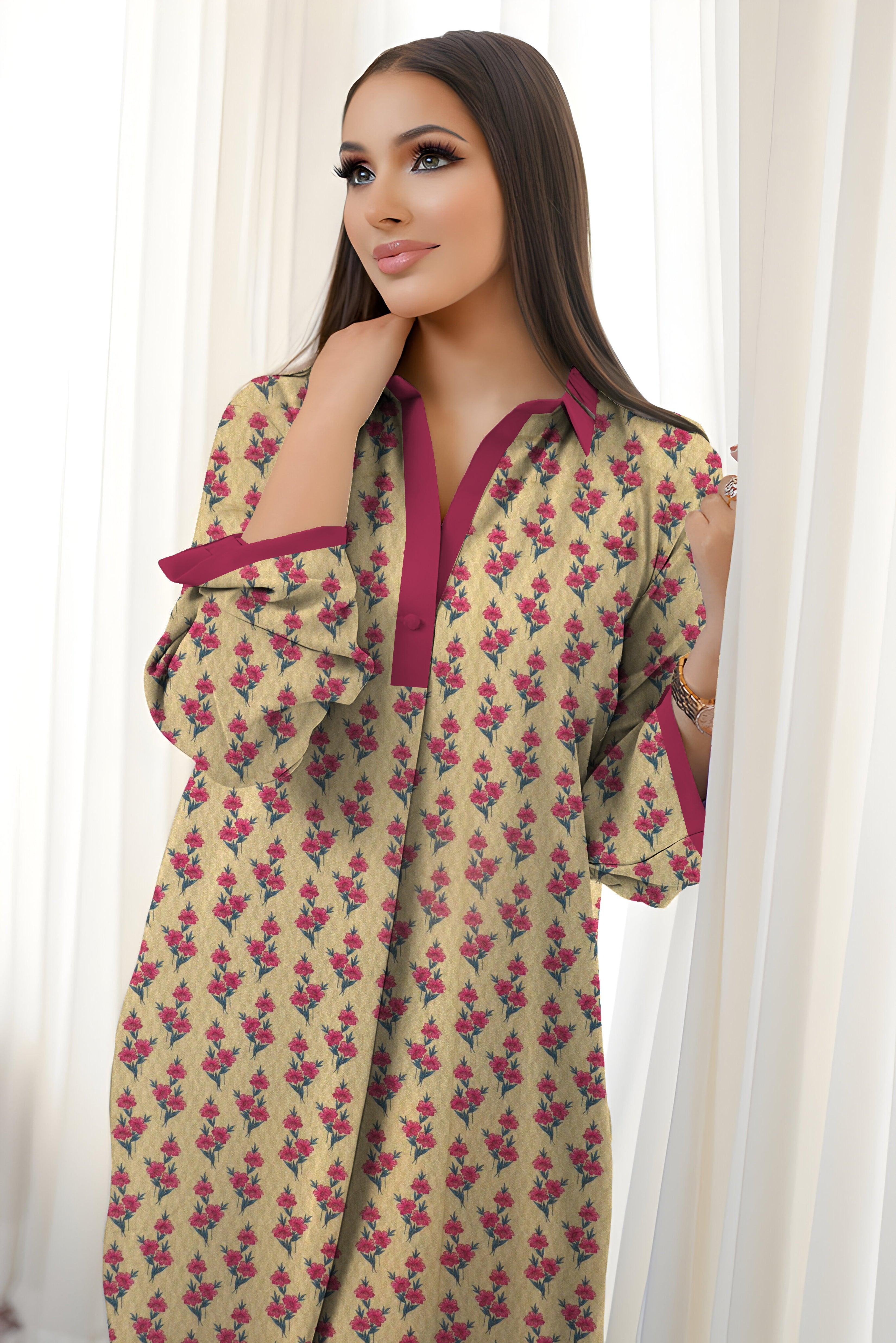 3 Piece Unstitched Karandi Suit -V10- 08