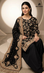 3PC Printed Lawn | Unstitched |  B&S