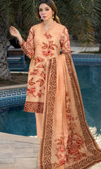 3 Piece Printed Unstitched Lawn Suit | ET-08