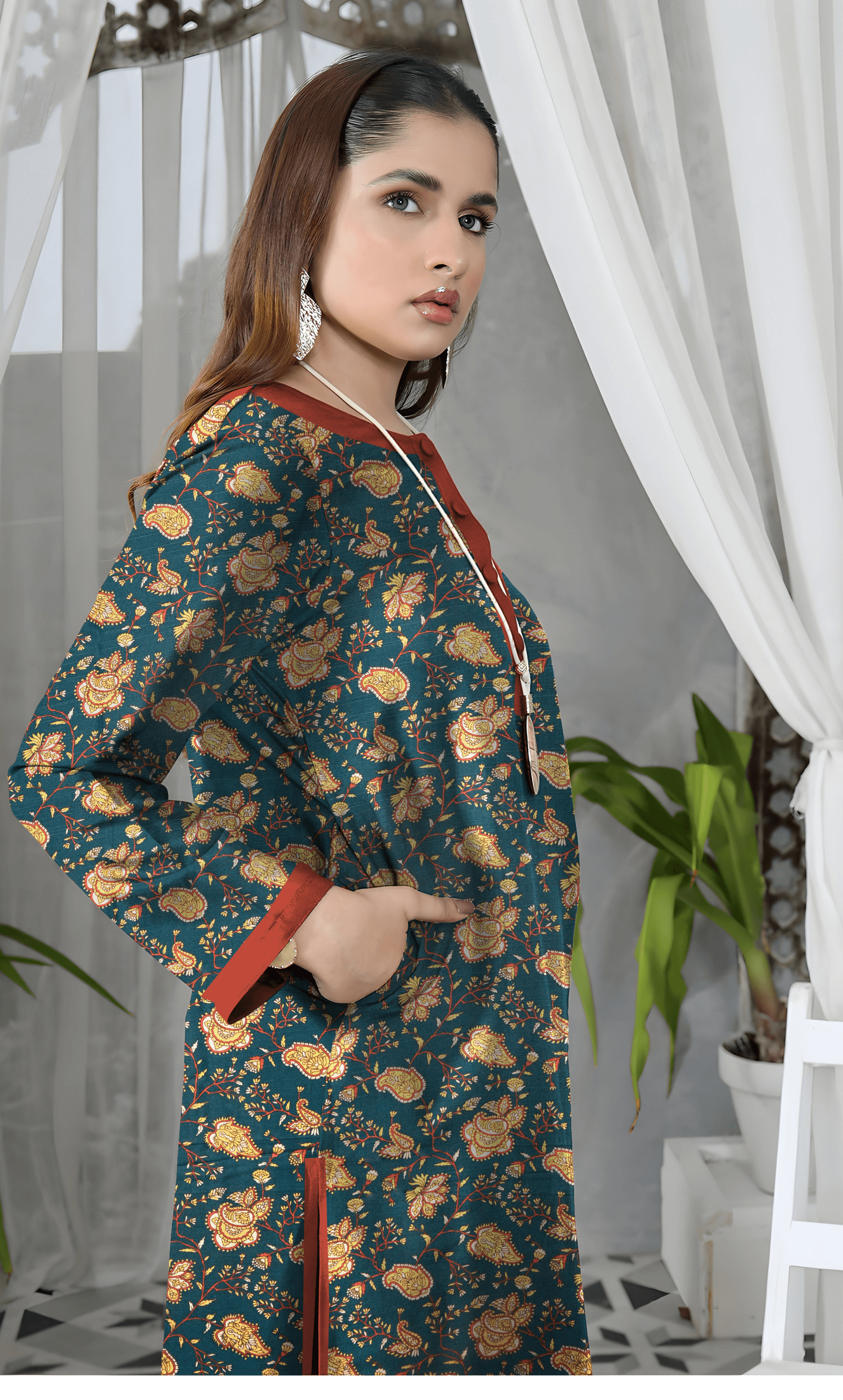 3PC Unstitched Khadar Suit  BA-K-V11-24 A -9