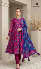 3PC Printed Lawn | Unstitched |  KHD
