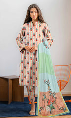 3 Piece Unstitched Premium Lawn Suit- BA-V-30-S28