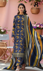 3PC Unstitched Khadar Suit  BA-K-V11-21
