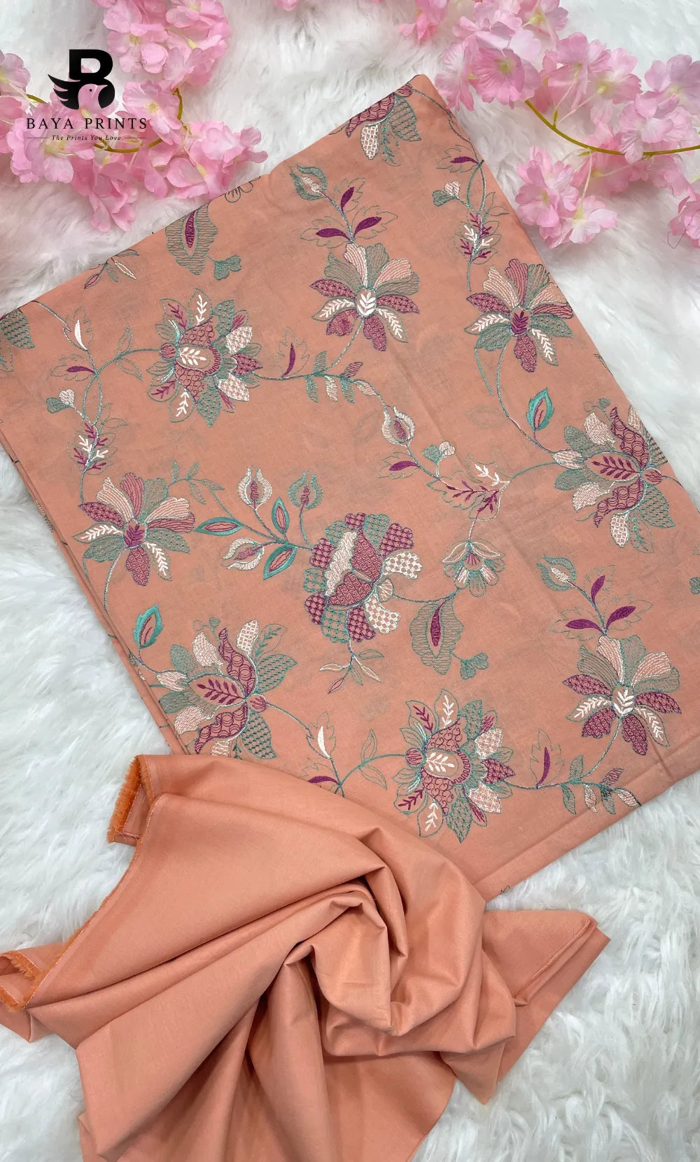 Nayab | Premium 2PC Embroidered Lawn | Unstitched