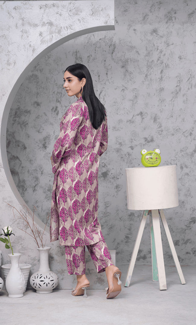 2PC Premium Linen Unstitched-DE V6 -010 Main Image