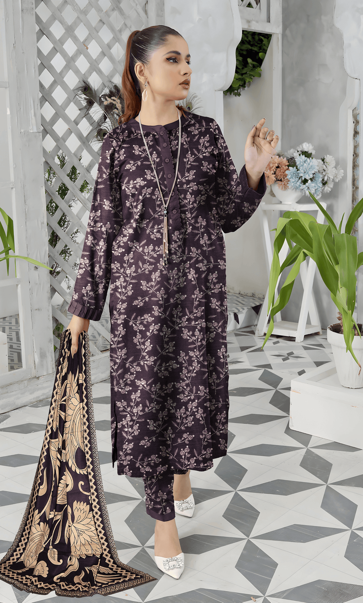 3PC Unstitched Khadar Suit  BA-K-V11-24 B-11