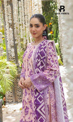 3 Piece Unstitched Printed Lawn Suit -BA-V28-12