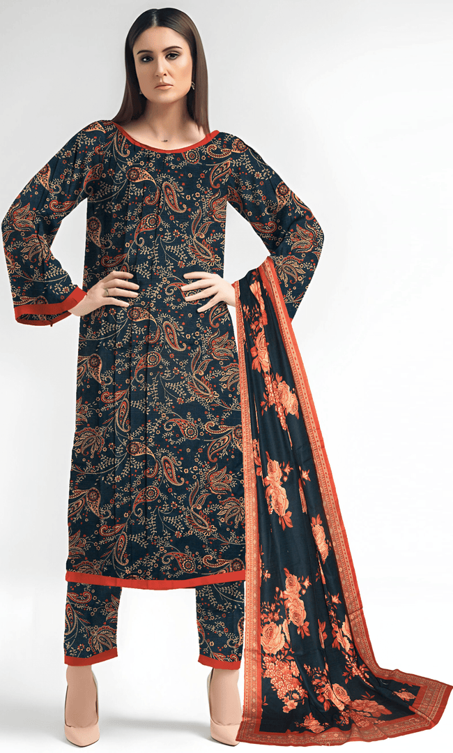 3PC Unstitched Khadar Suit  BA-K-V11-24 A -10 Hover Image