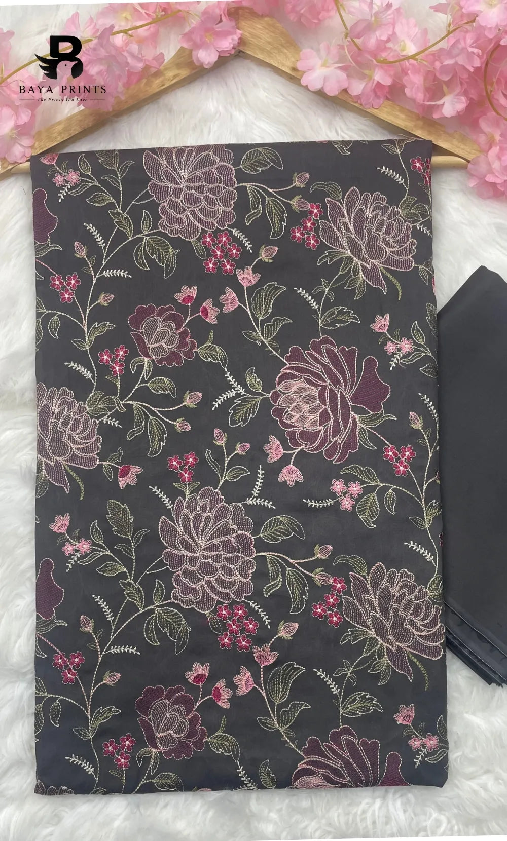 2PC Premium Embroidered Lawn |Unstitched | Breez