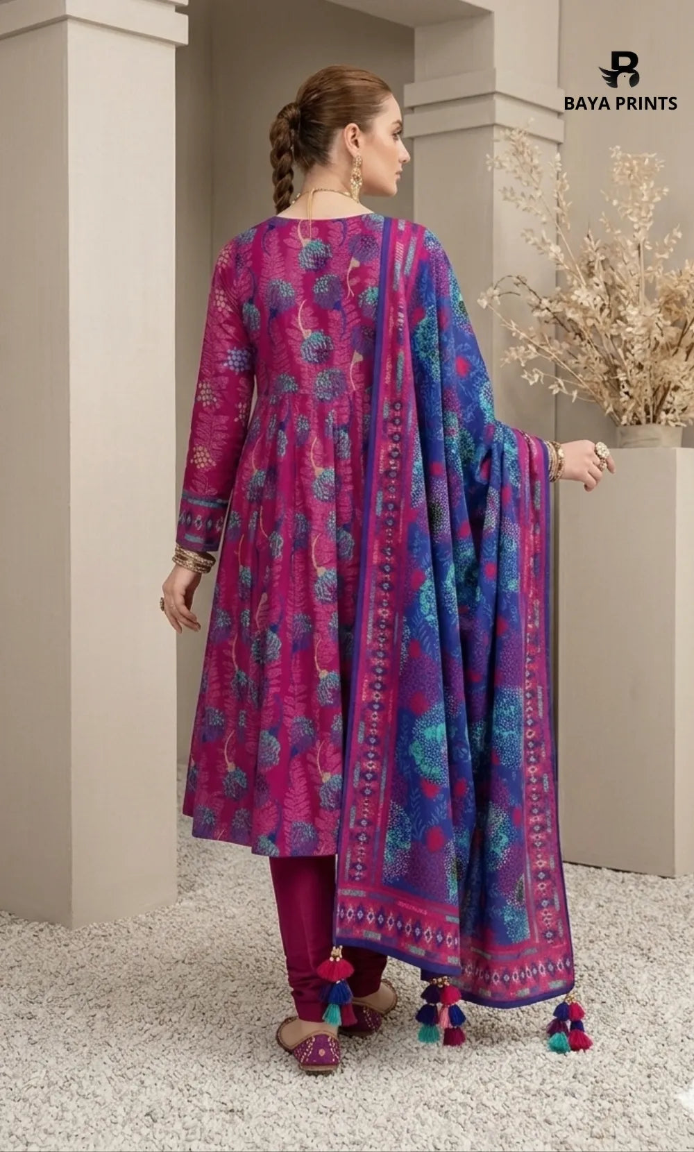 3PC Printed Lawn | Unstitched |  KHD