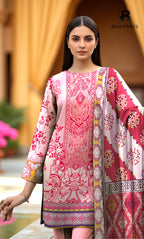 3 Piece Unstitched Karandi Suit BA-V6 004