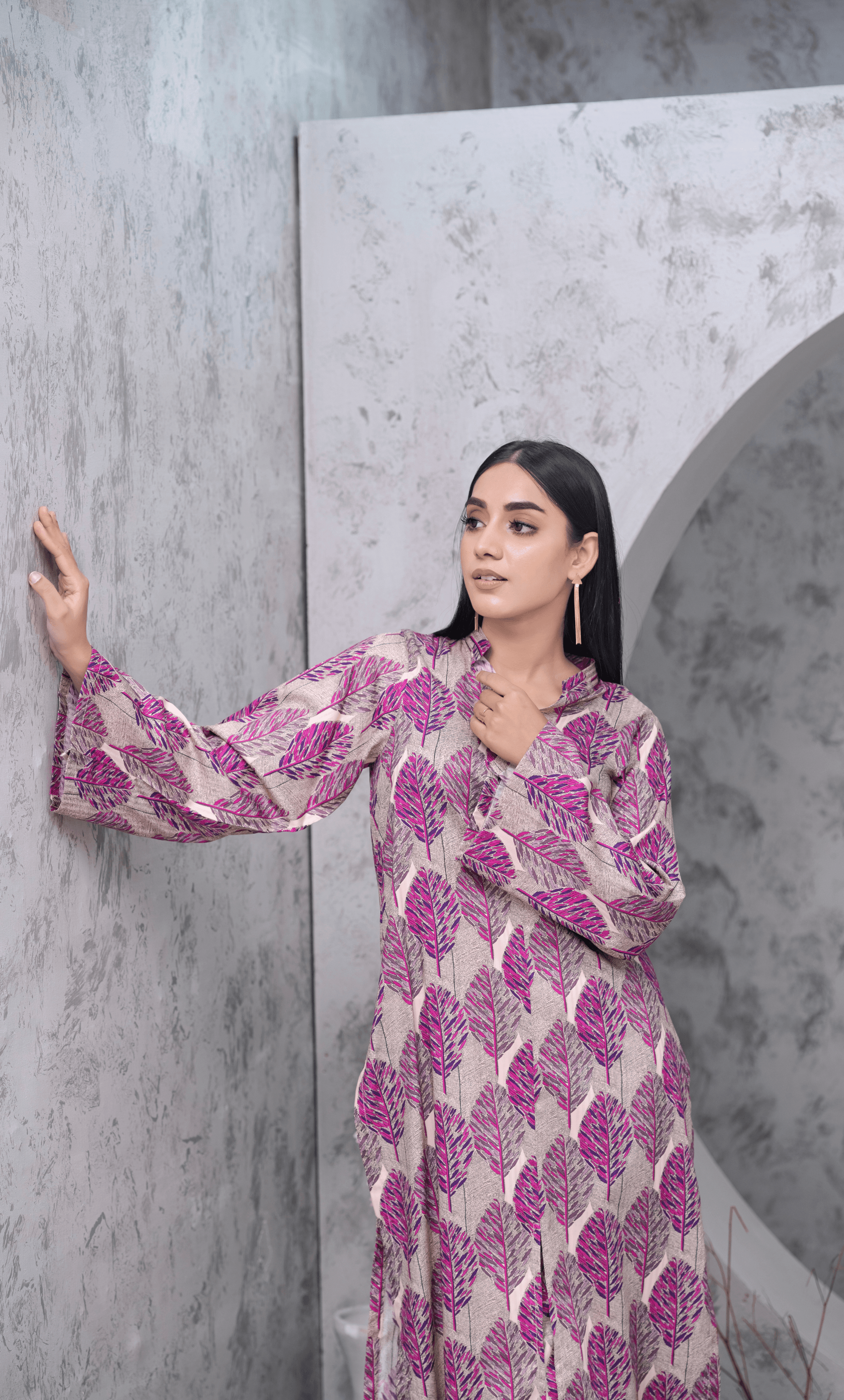 2PC Premium Linen Unstitched-DE V6 -010