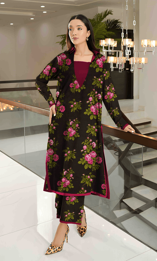 2PC Unstitched Khadar Suit -US-K1 -12 Hover Image