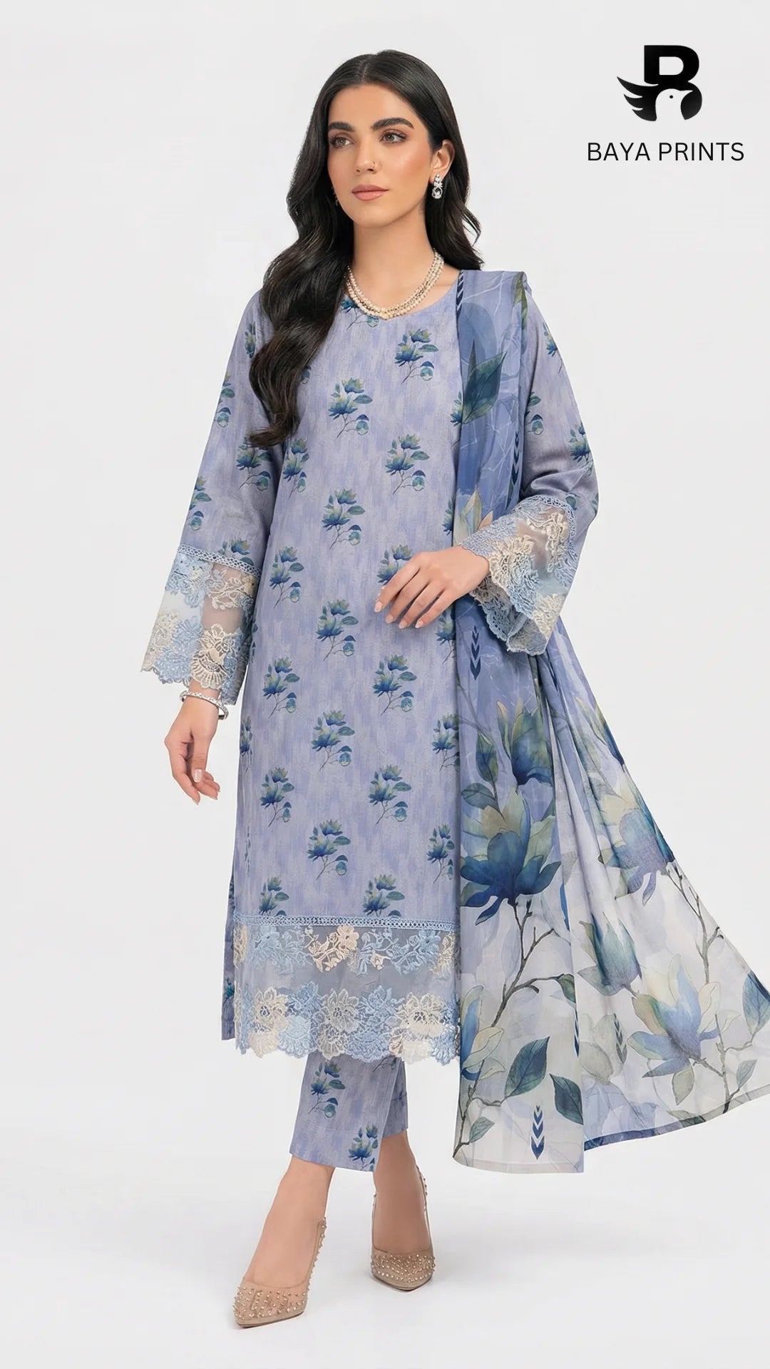 3PC Unstitched Khadar Suit  BA-K-V9-10