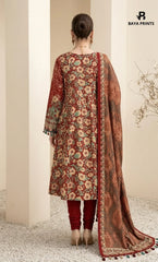 3PC Printed Lawn | Unstitched |  KHD
