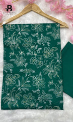 2PC Premium Embroidered Lawn |Unstitched | Breez