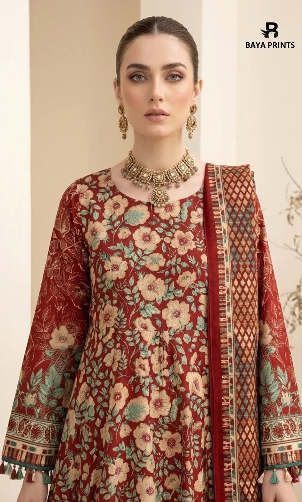 3PC Printed Lawn | Unstitched |  KHD