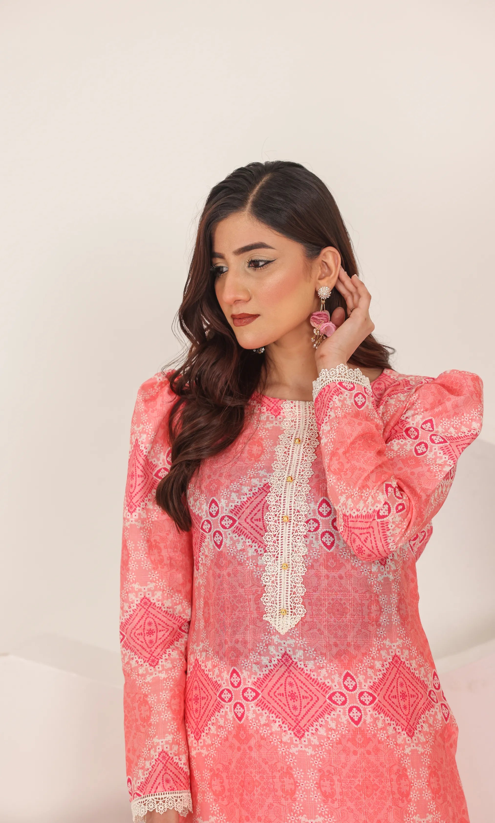 3 Piece Printed Unstitched Lawn Suit | SE-A-08