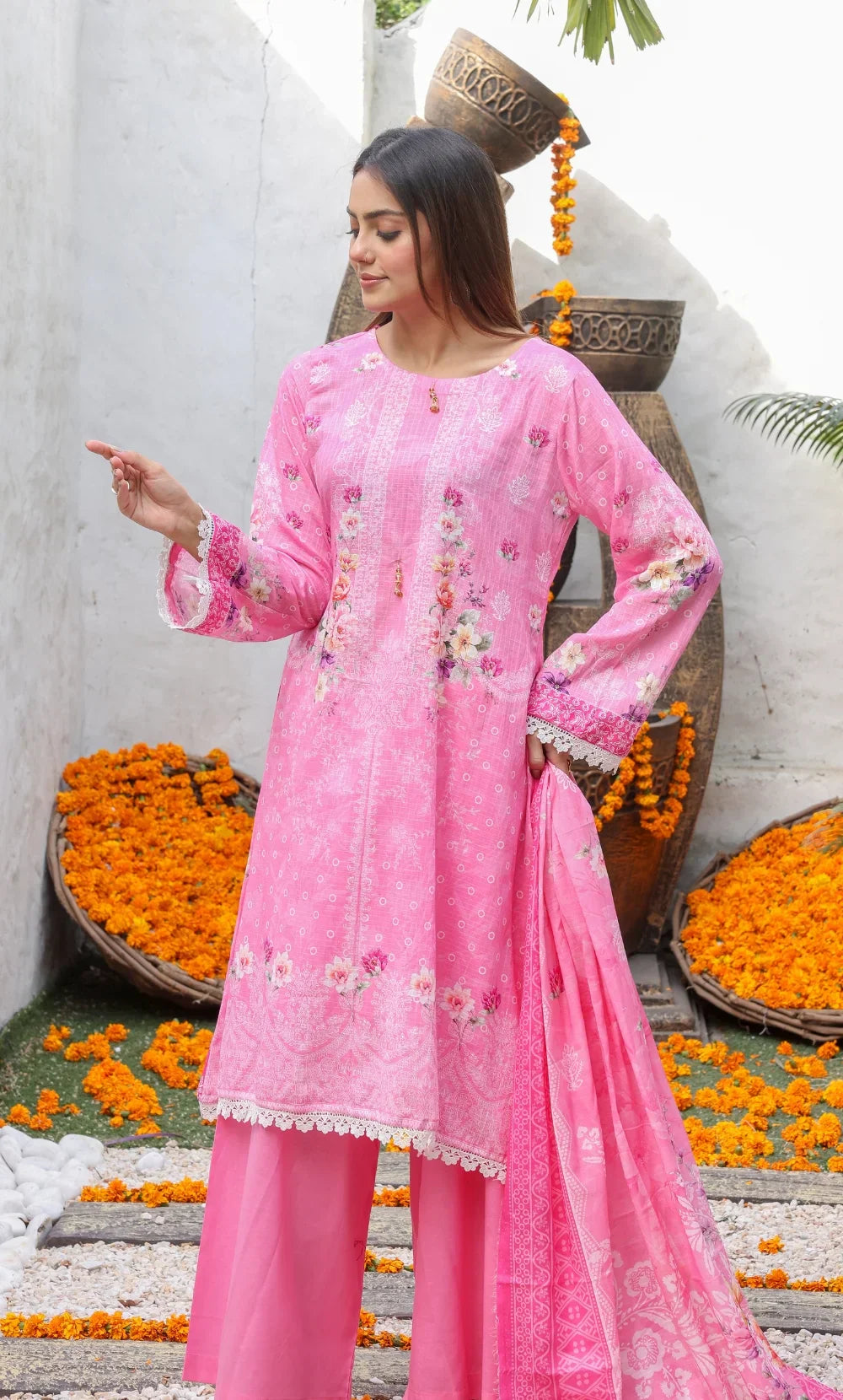 ZOE– 3PC Dobby Lawn Unstitched Suit-01