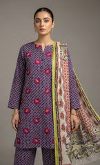 Suhana – 3 Piece Lawn | Embroidered Floral Front -02