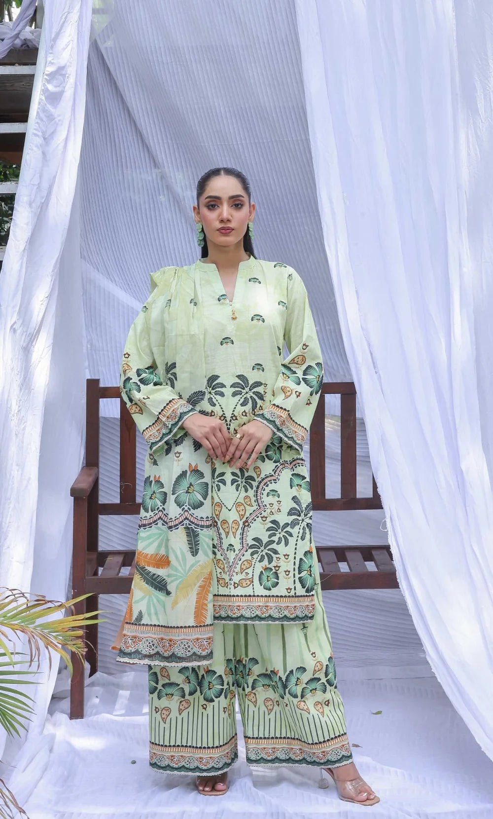 Regal Bloom -3PC Printed Lawn | Unstitched