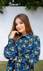 3 Piece Unstitched Premium Lawn Suit- BA-V-14
