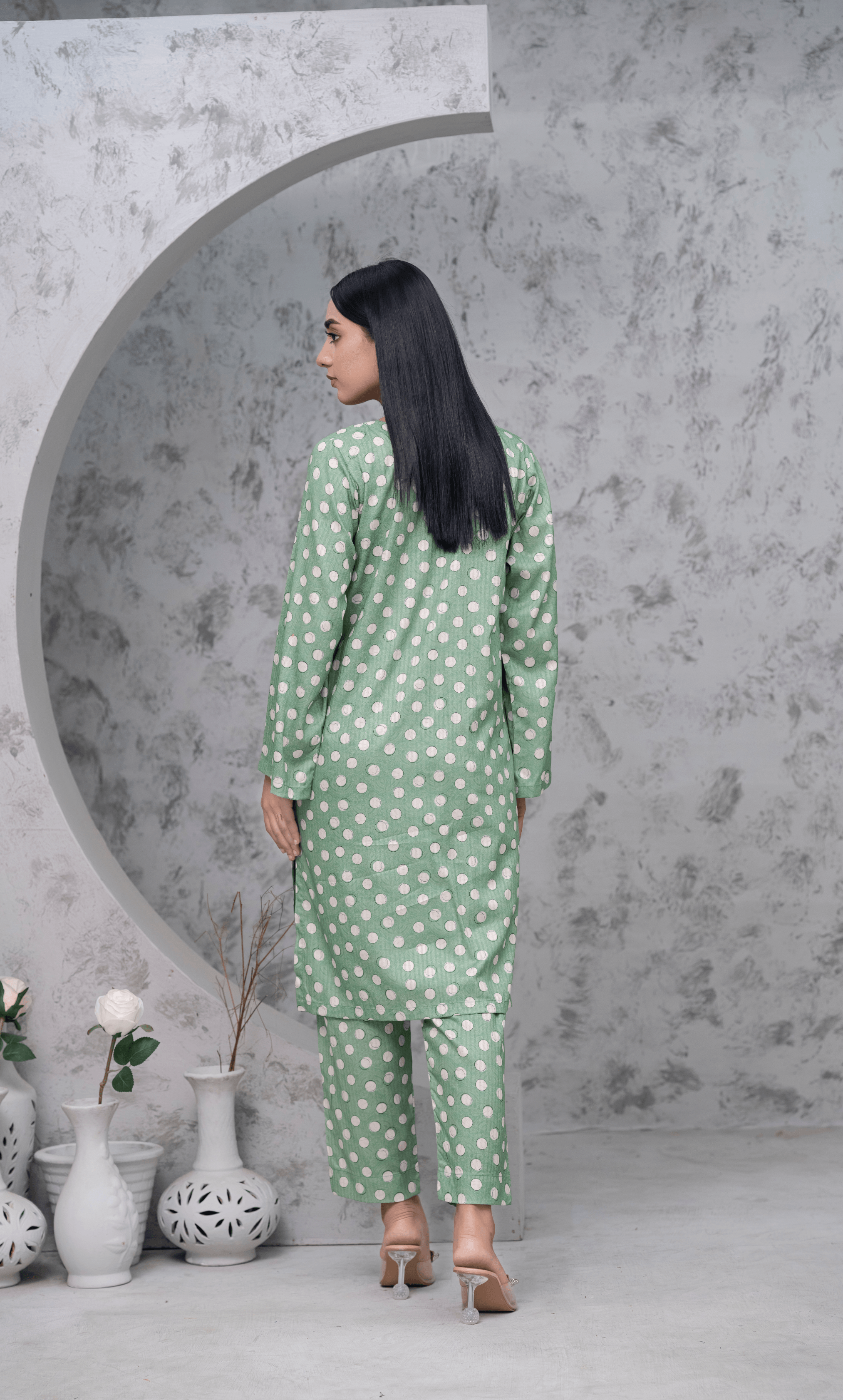 2PC Premium Linen Unstitched-DE V6 -025