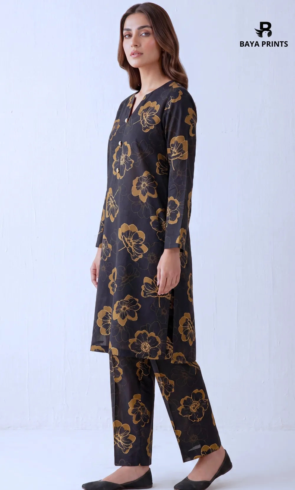 2 Piece Printed Unstitched Lawn Suit 