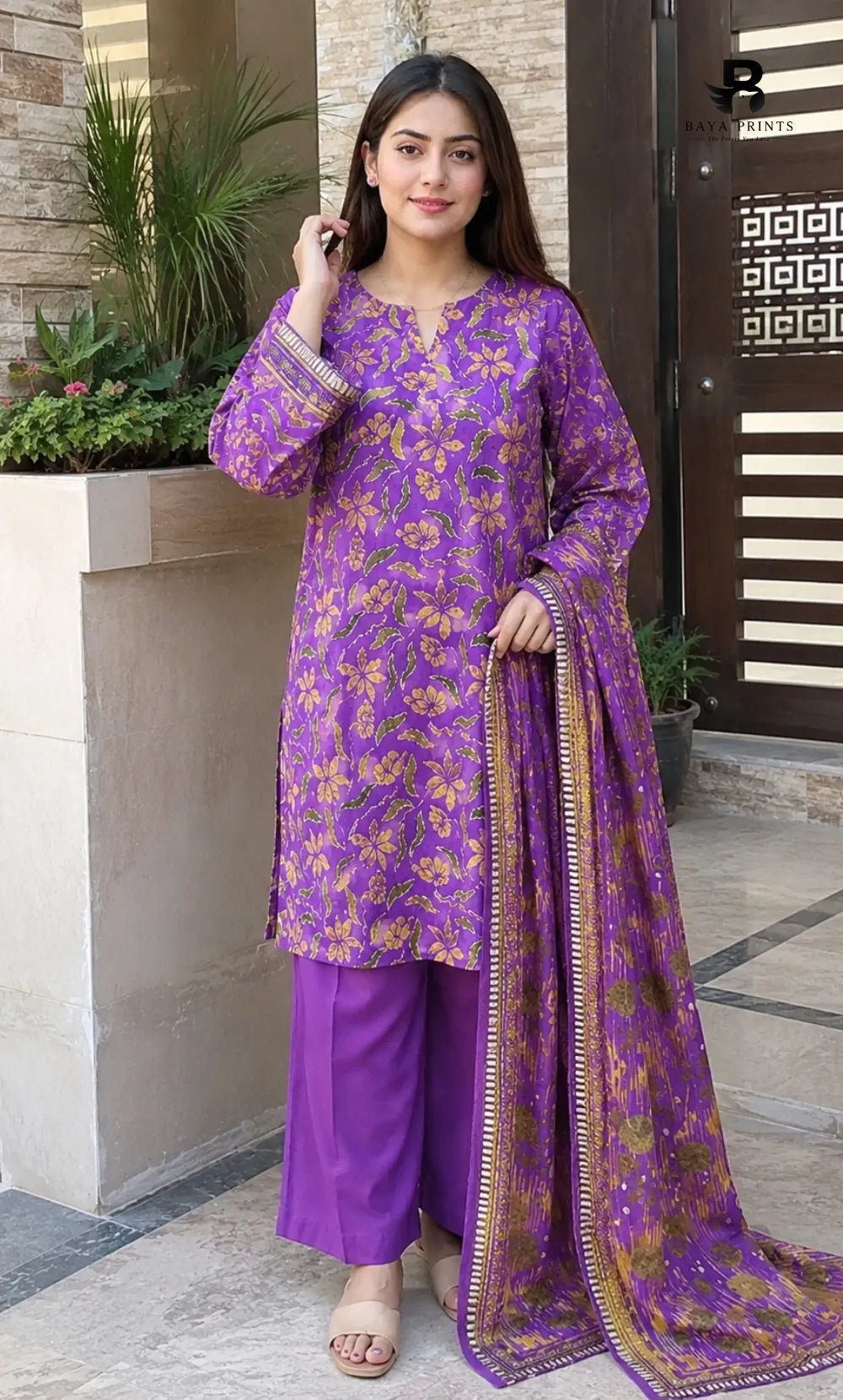 3PC Printed Lawn | Unstitched |  ET-V2