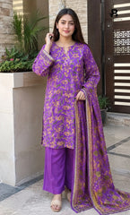 3PC Printed Lawn | Unstitched |  ET-V2