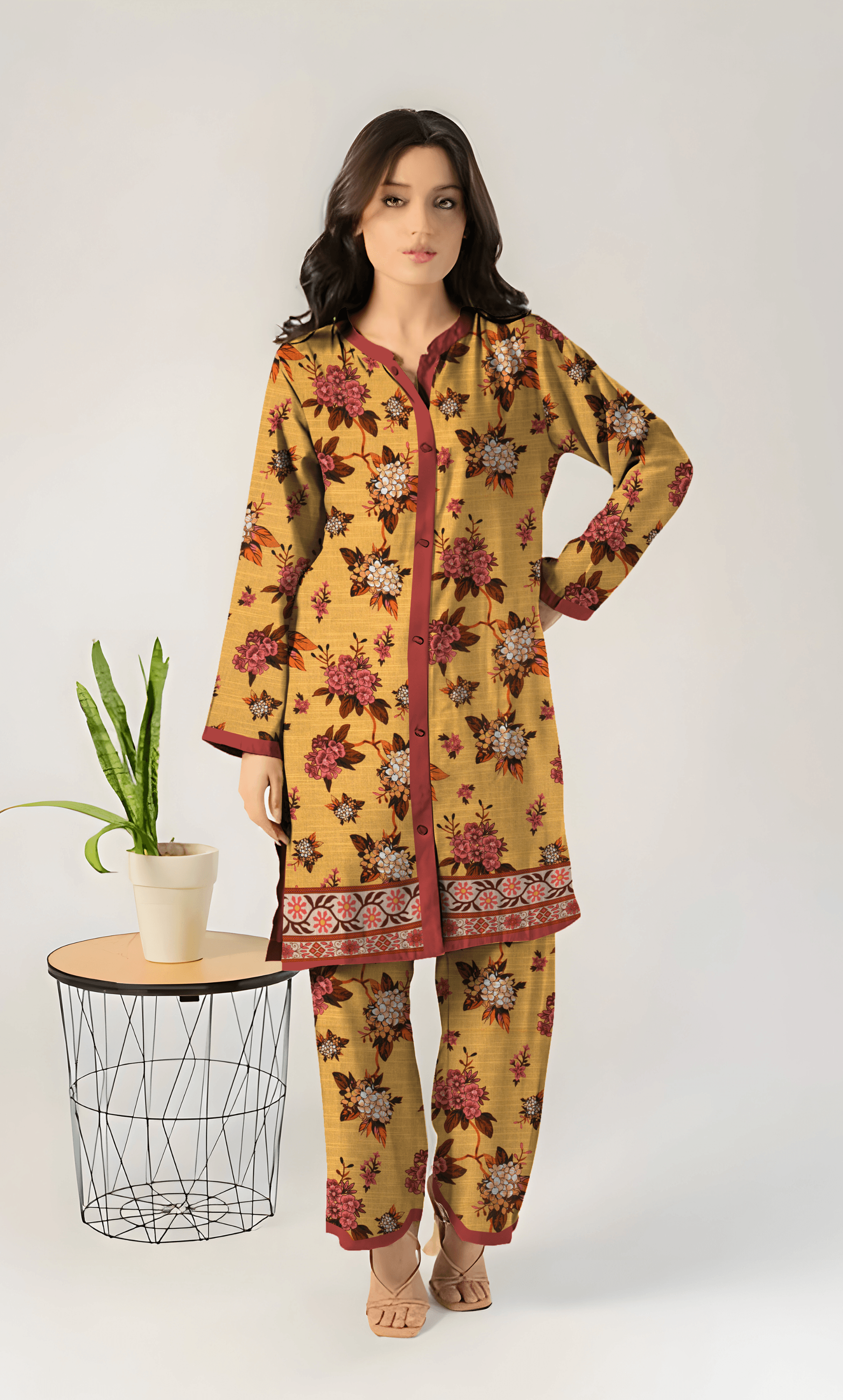 2PC Unstitched Khadar Suit  BA-K-V13 -21