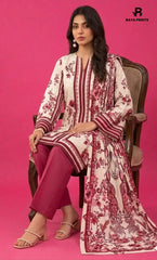 3PC Printed Lawn | Unstitched | BA-V25