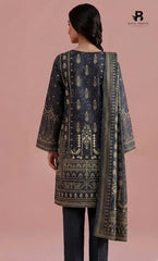 3PC Printed Lawn | Unstitched | M.B |V-2