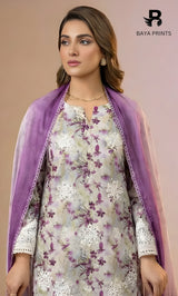 Vireza 3 Piece Unstitched Floral Embroidered Lawn Suit-02