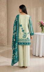 3PC Printed Lawn | Unstitched |  V-23