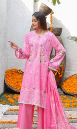 ZOE– 3PC Dobby Lawn Unstitched Suit-01