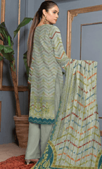 3PC Unstitched Premium Linen Suit  -DA-V4-1