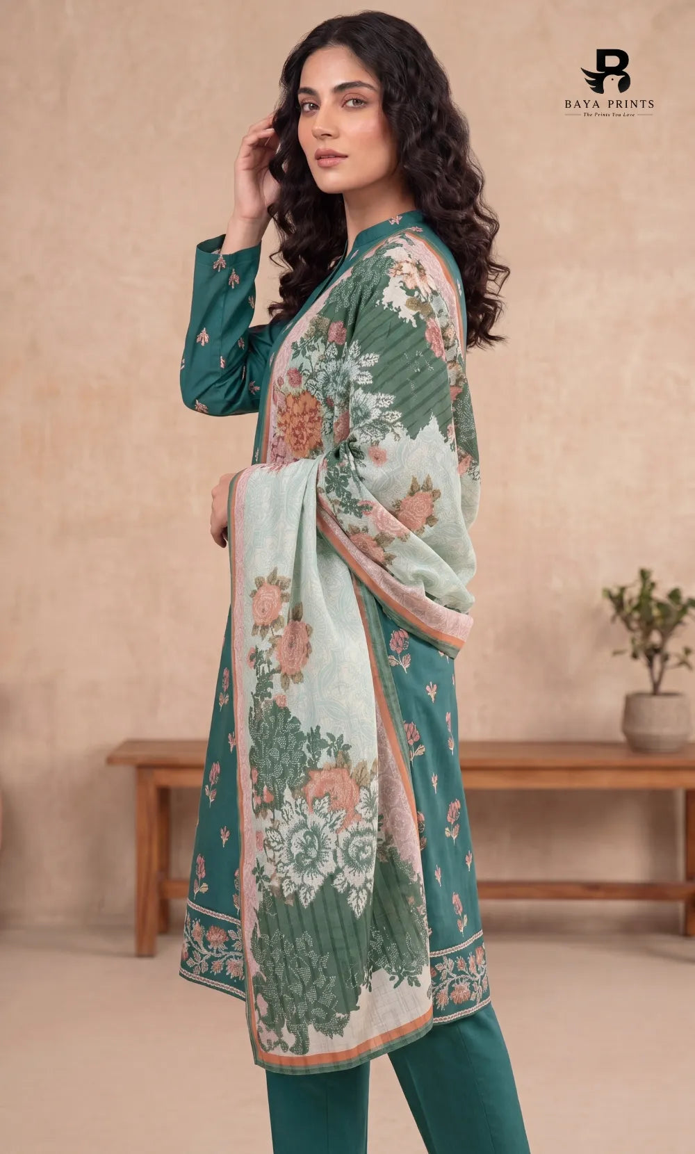 3-Piece | Unstitched Luxury Embroidered Lawn Suit | Nayab