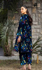 2PC Unstitched Printed Lawn Suit - BA-V7-12