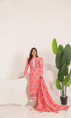 3 Piece Printed Unstitched Lawn Suit | SE-A-08