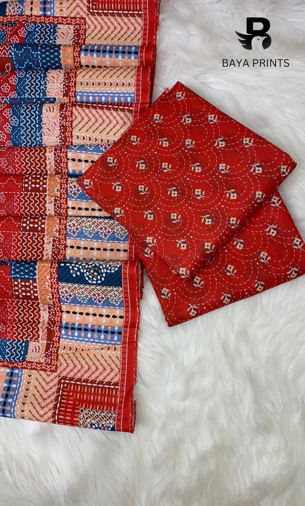 3PC Unstitched Khadar Suit  BA-K-V9-07