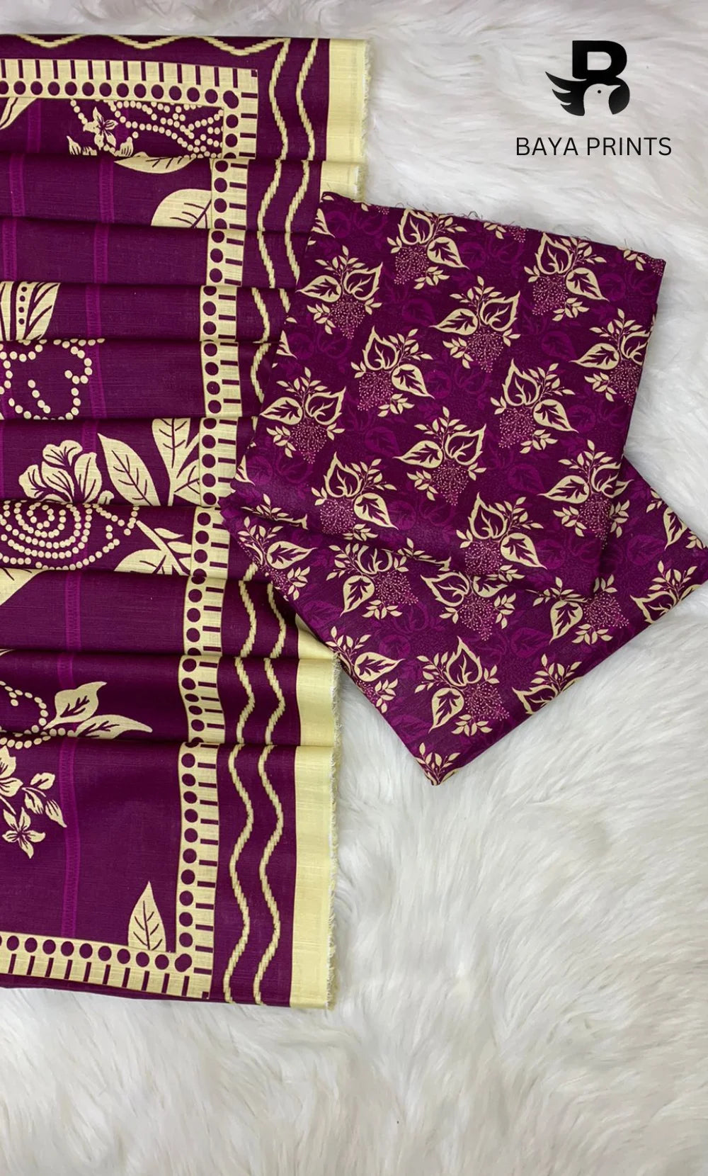 3PC Unstitched Khadar Suit  BA-K-V9-09